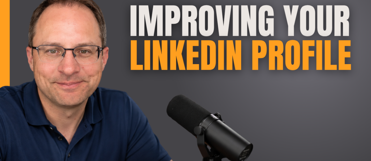 Man discussing LinkedIn profile improvement